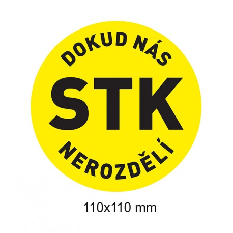 Magnet Dokud nás STK nerozdělí (žlutá)