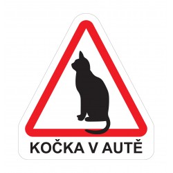 Magnet Kočka v autě