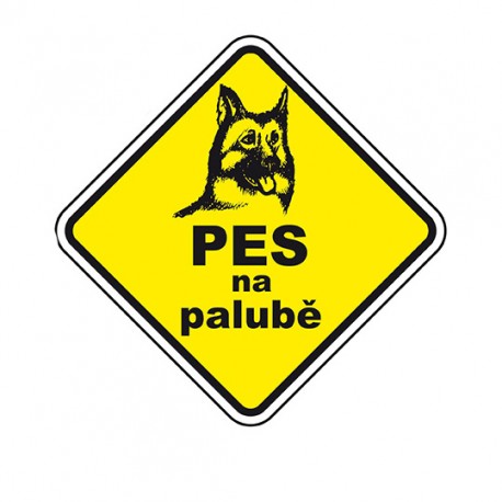 Samolepka Pes na palubě 2